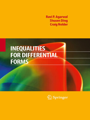 cover image of Inequalities for Differential Forms